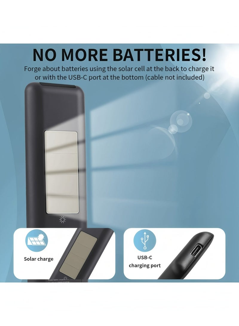 Flyview Universal Solar Remote Control for Samsung Smart TV, Voice Commands Pointing, Voice Remote Solar Charging Remote Control - Image 2